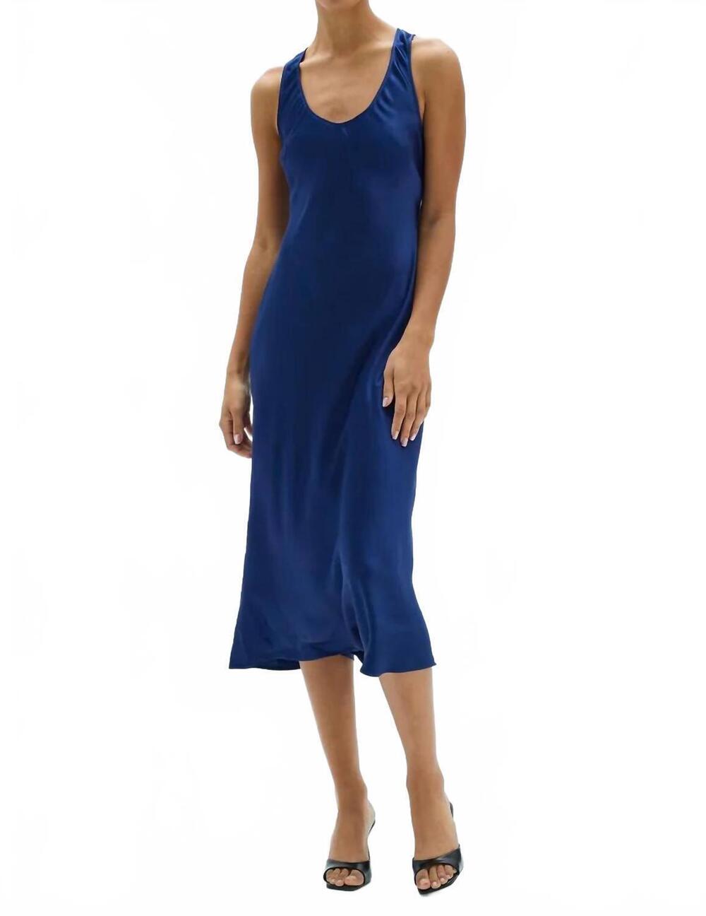 NEW RAQUEL ALLEGRA valentina midi dress in blue